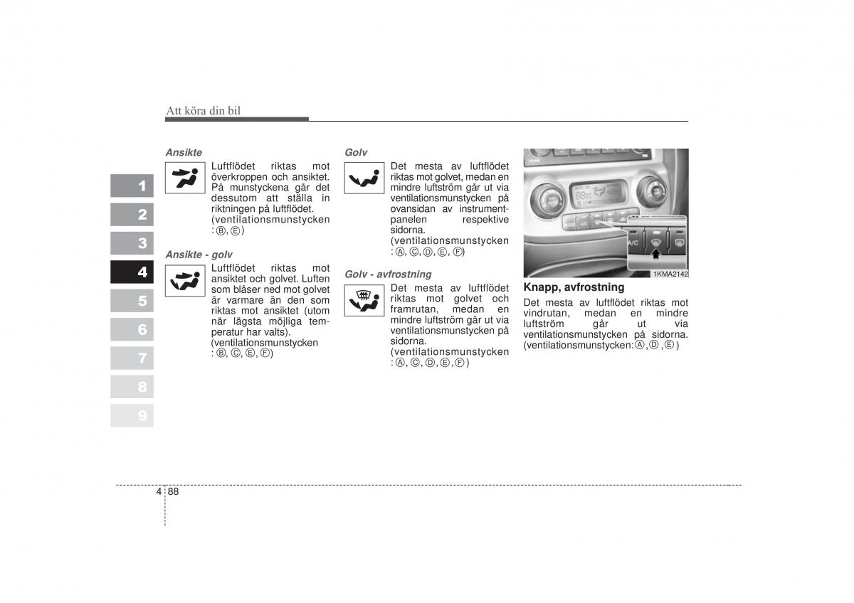 KIA Sportage II 2 instruktionsbok / page 205