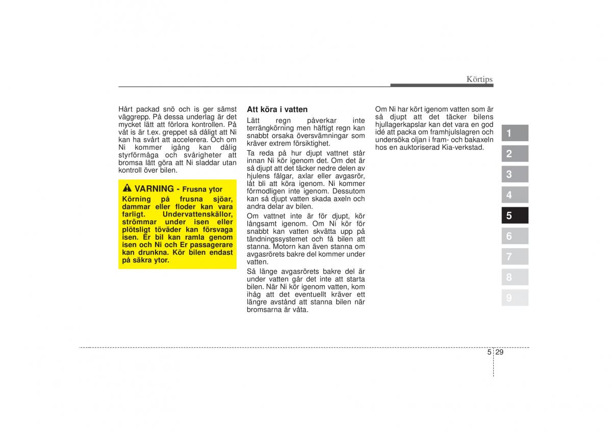 KIA Sportage II 2 instruktionsbok / page 244