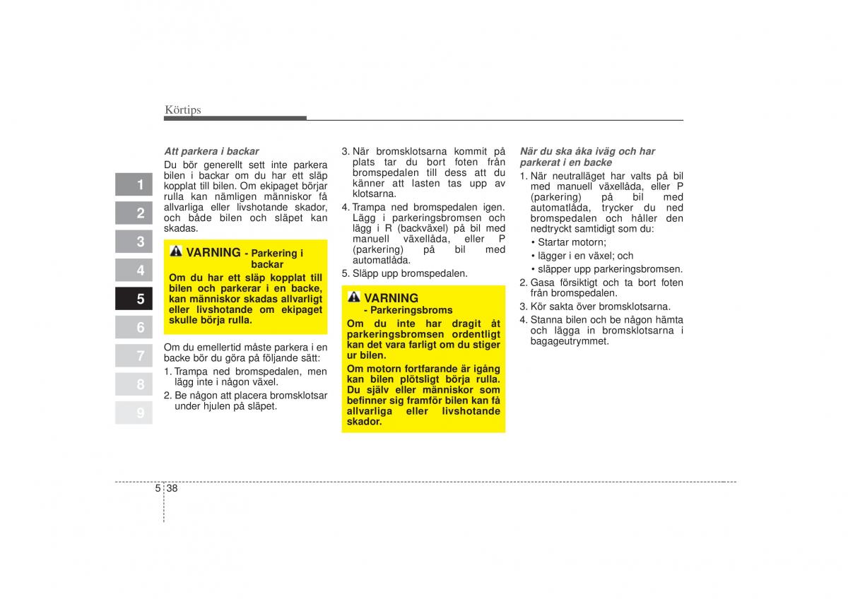 KIA Sportage II 2 instruktionsbok / page 253