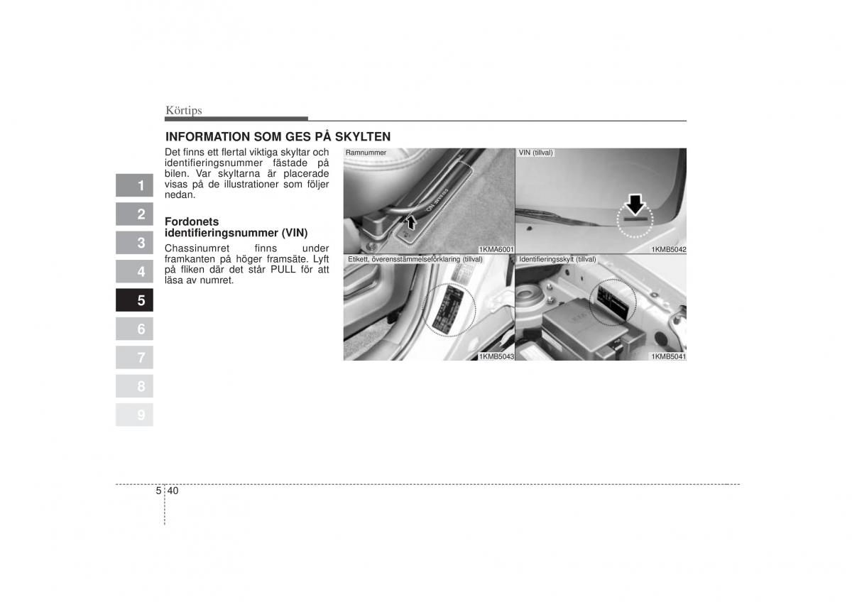 KIA Sportage II 2 instruktionsbok / page 255