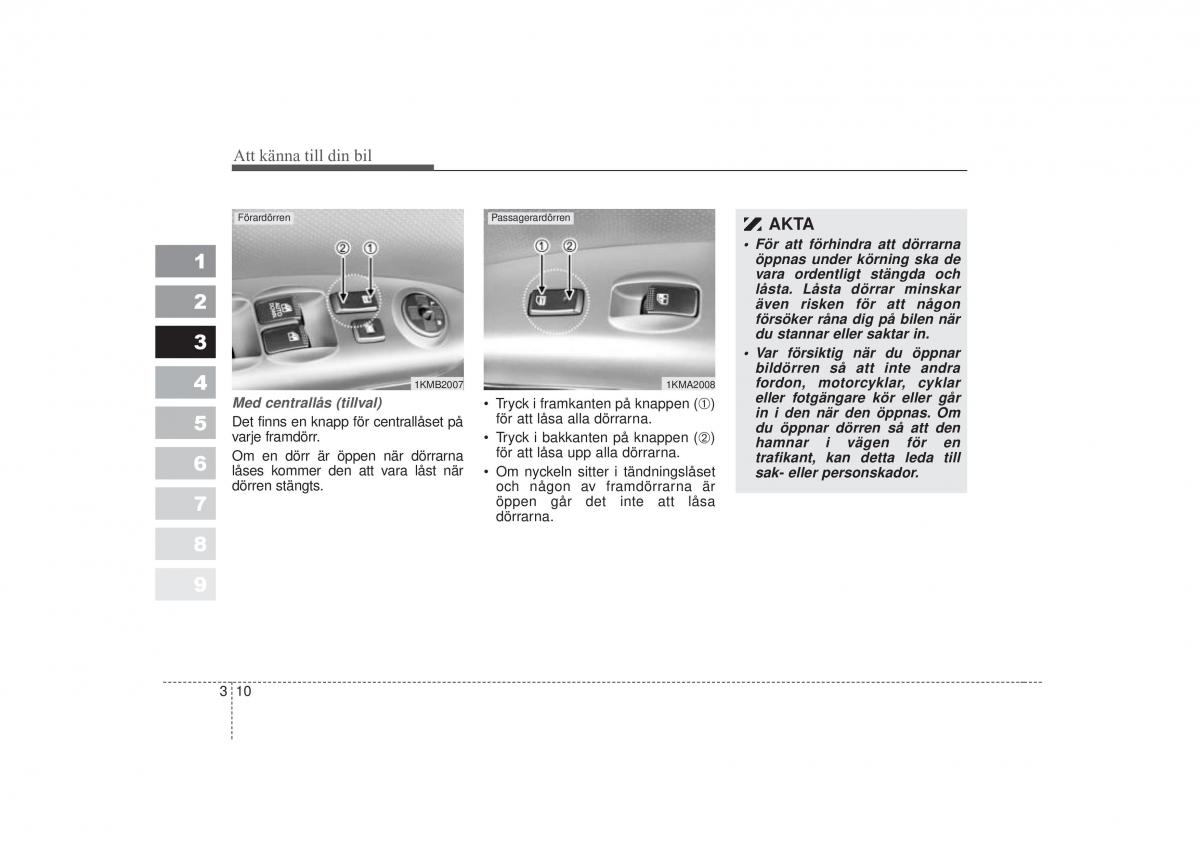 KIA Sportage II 2 instruktionsbok / page 26