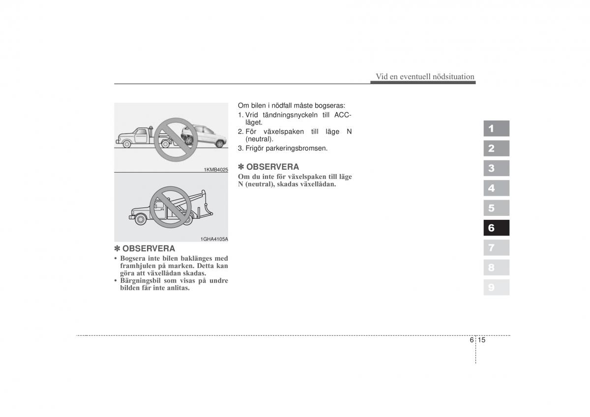 KIA Sportage II 2 instruktionsbok / page 271