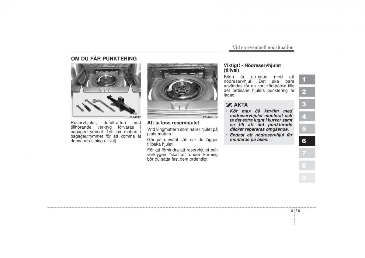 KIA Sportage II 2 instruktionsbok / page 275