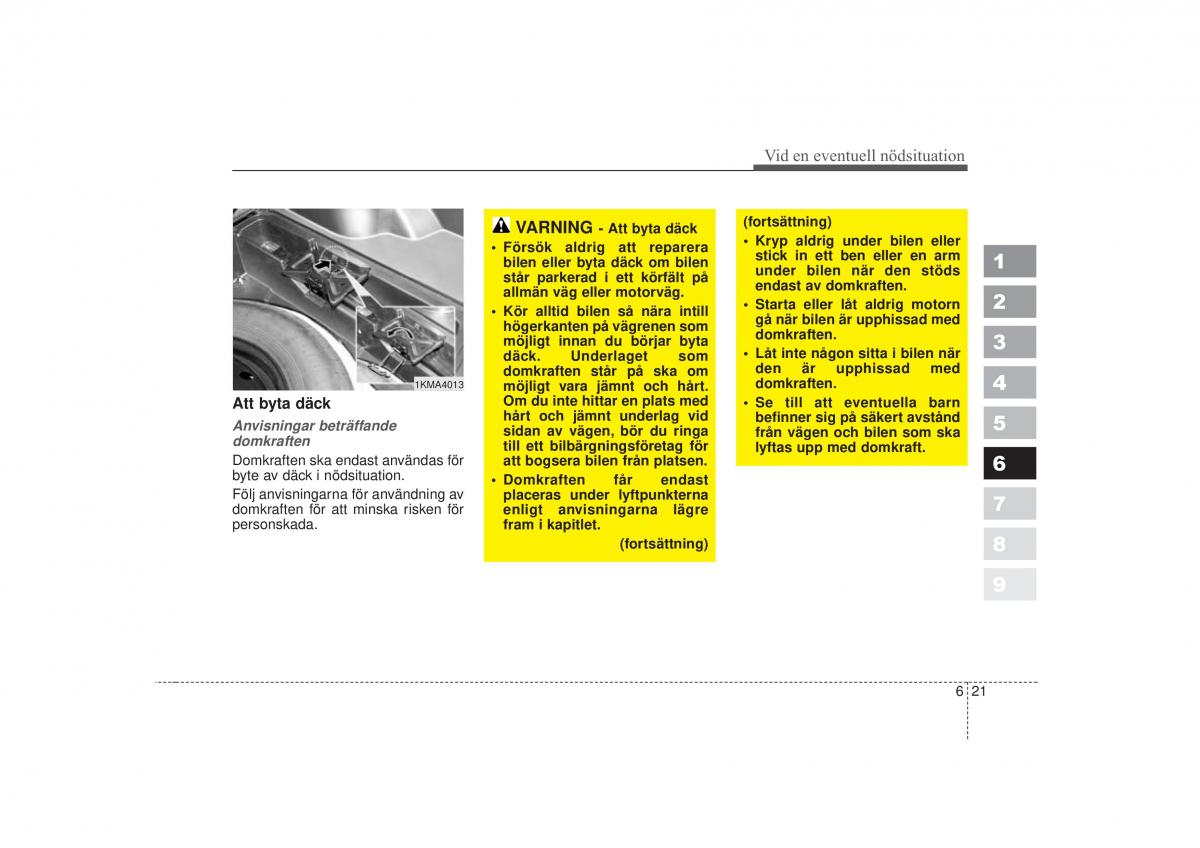 KIA Sportage II 2 instruktionsbok / page 277