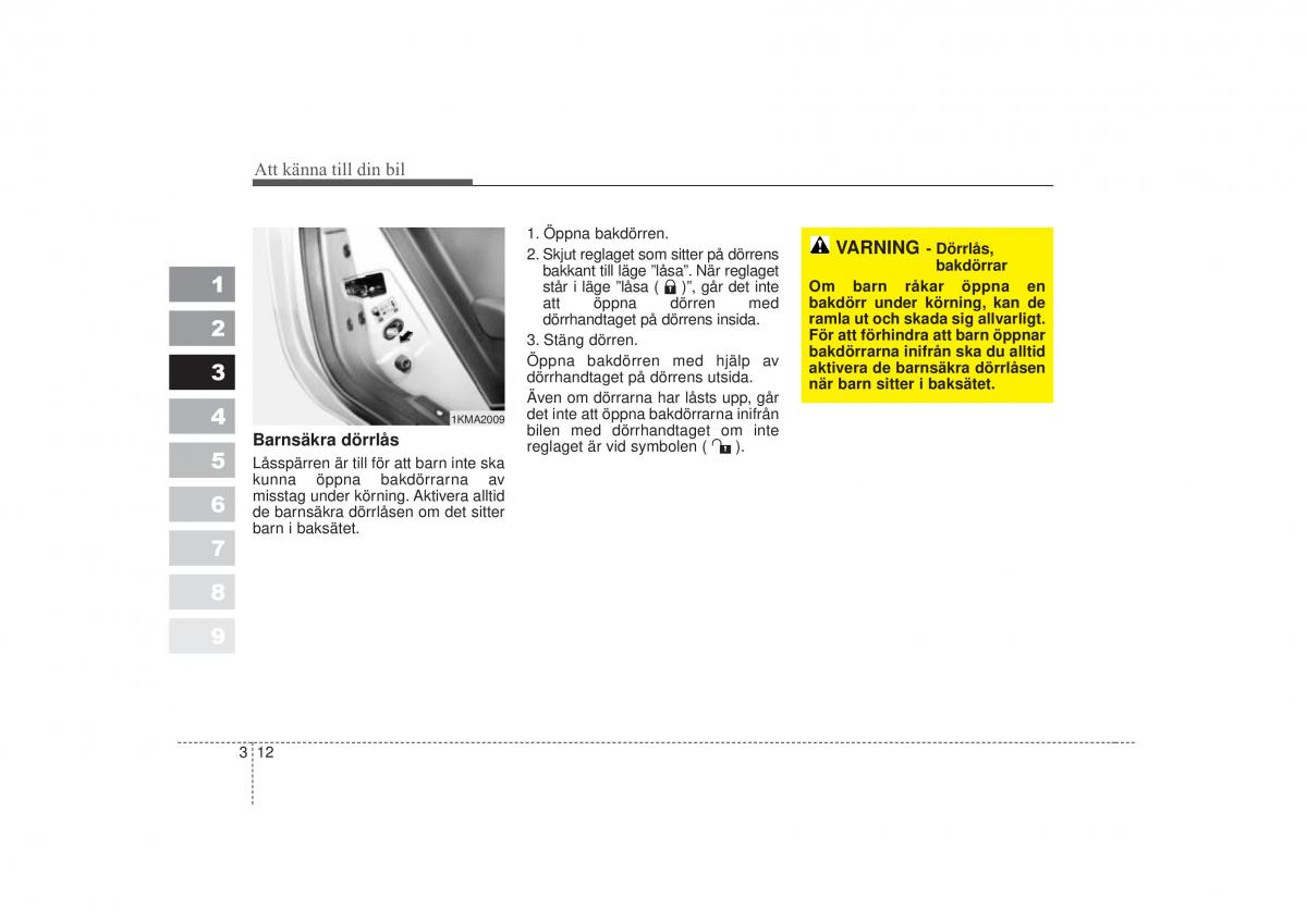 KIA Sportage II 2 instruktionsbok / page 28