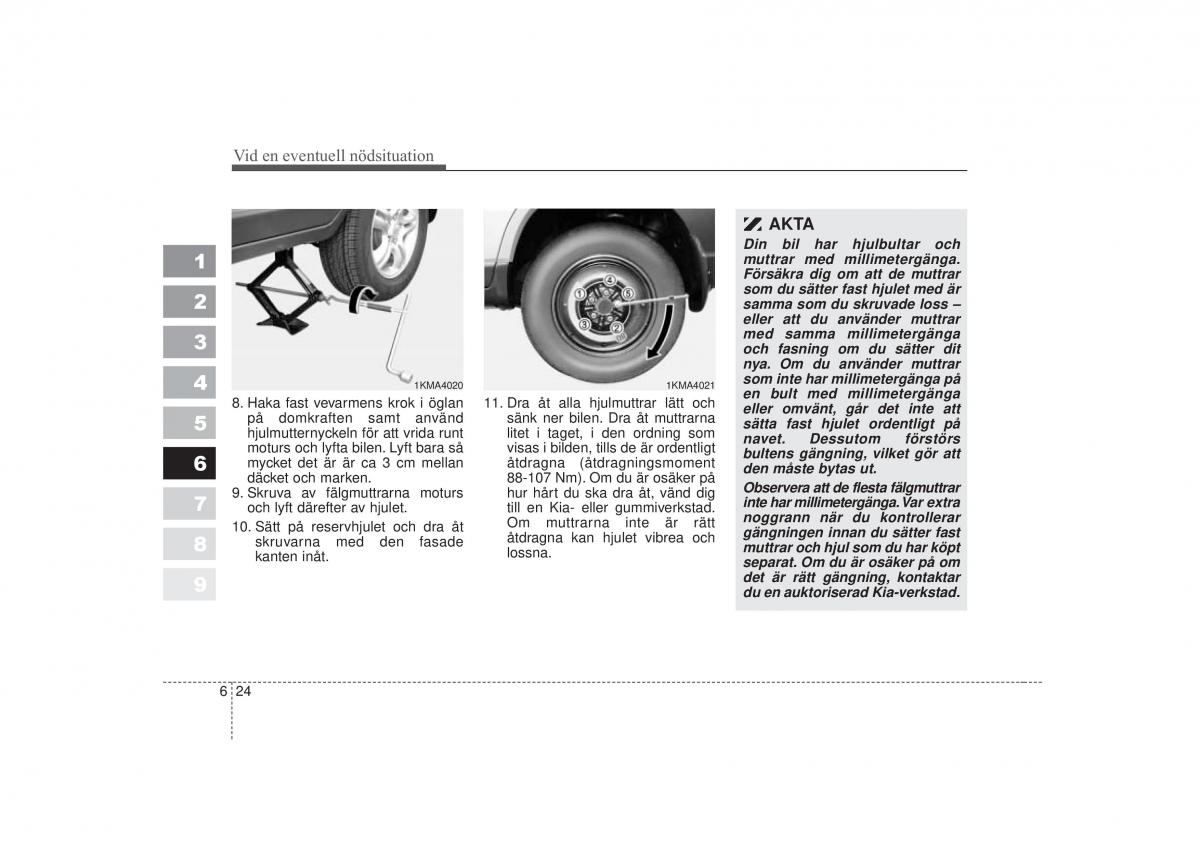 KIA Sportage II 2 instruktionsbok / page 280