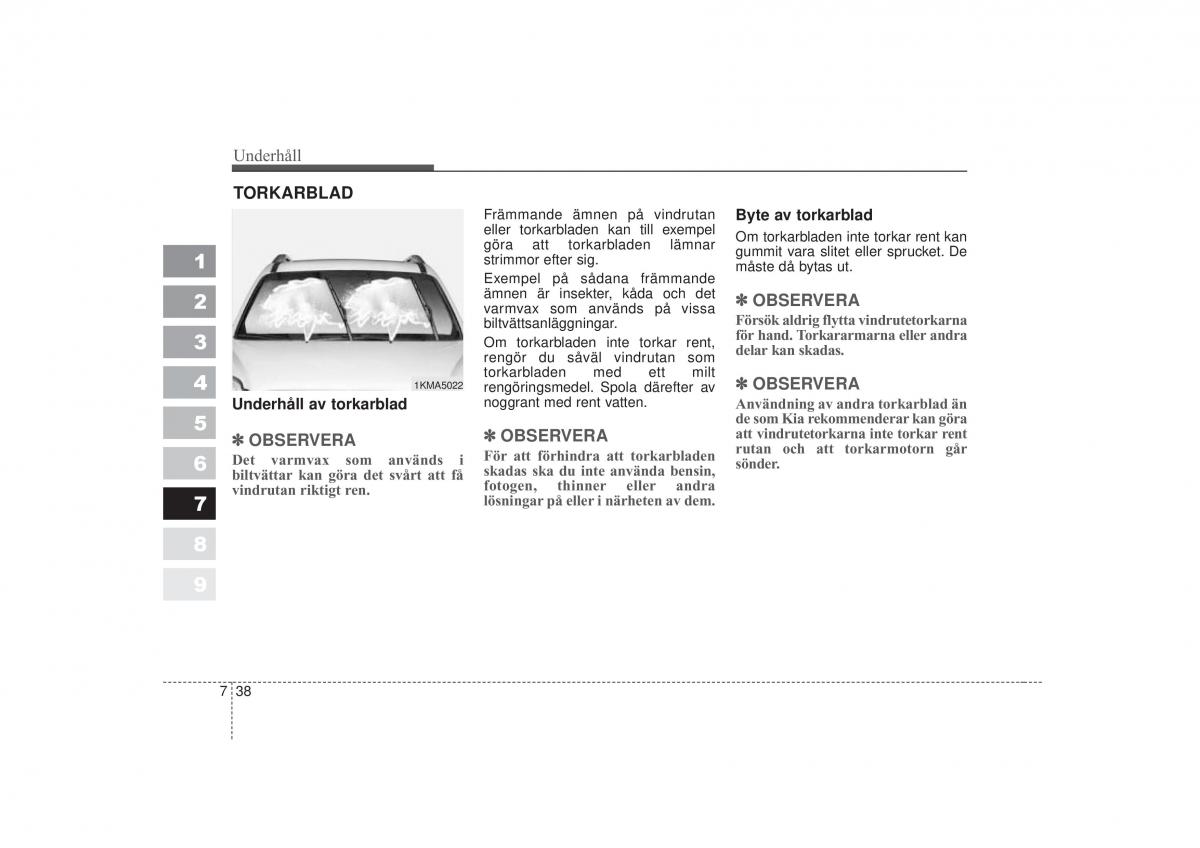 KIA Sportage II 2 instruktionsbok / page 319