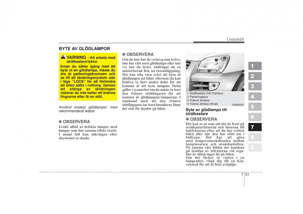 KIA Sportage II 2 instruktionsbok / page 332