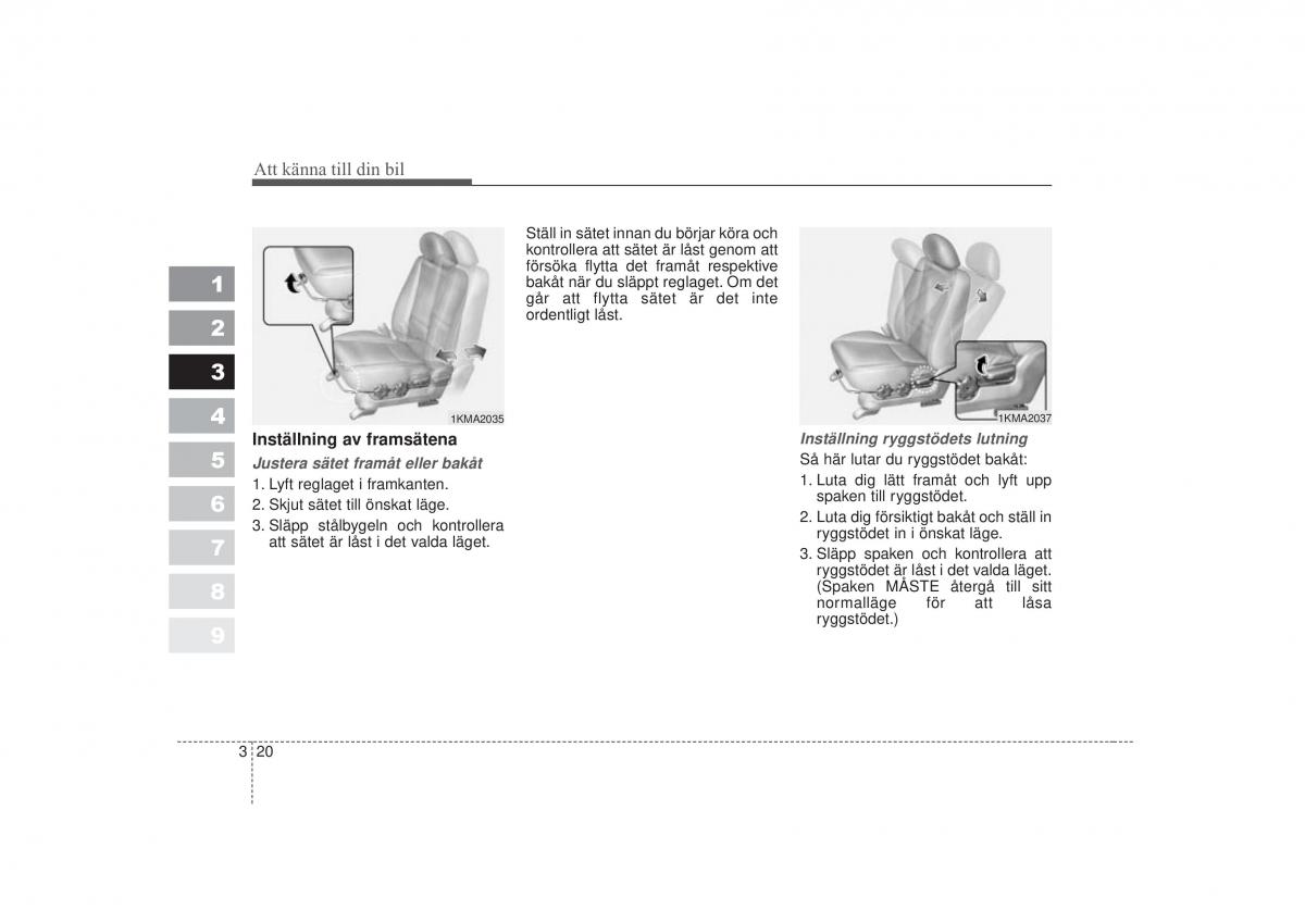 KIA Sportage II 2 instruktionsbok / page 36