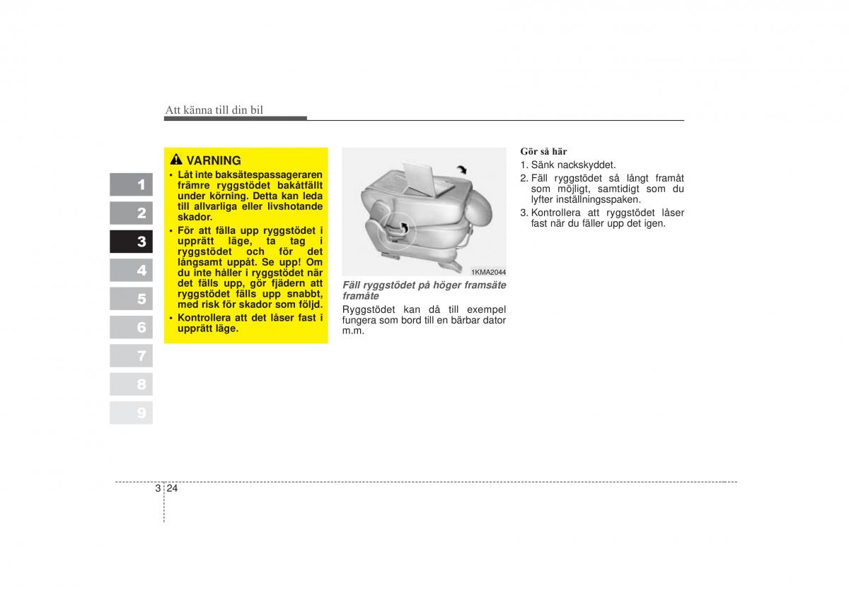 KIA Sportage II 2 instruktionsbok / page 40