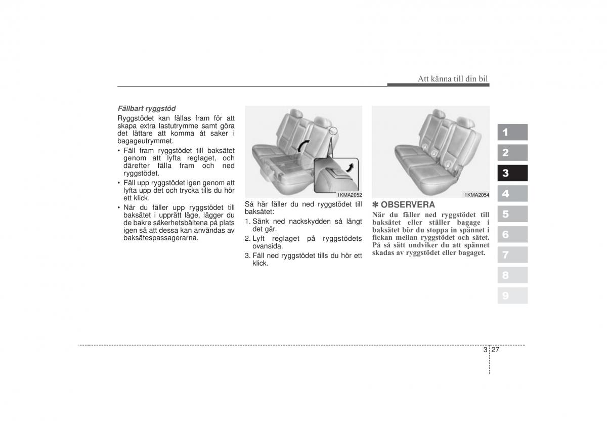 KIA Sportage II 2 instruktionsbok / page 43