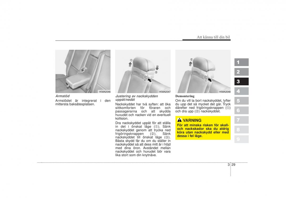 KIA Sportage II 2 instruktionsbok / page 45