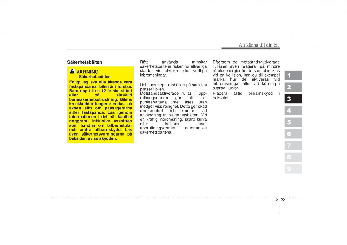 KIA Sportage II 2 instruktionsbok / page 49