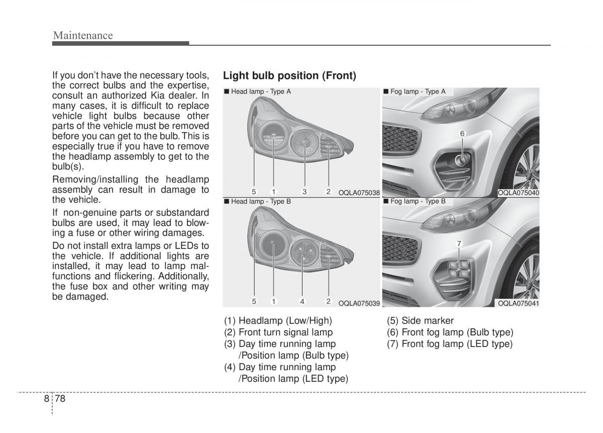 KIA Sportage IV 4 owners manual / page 547