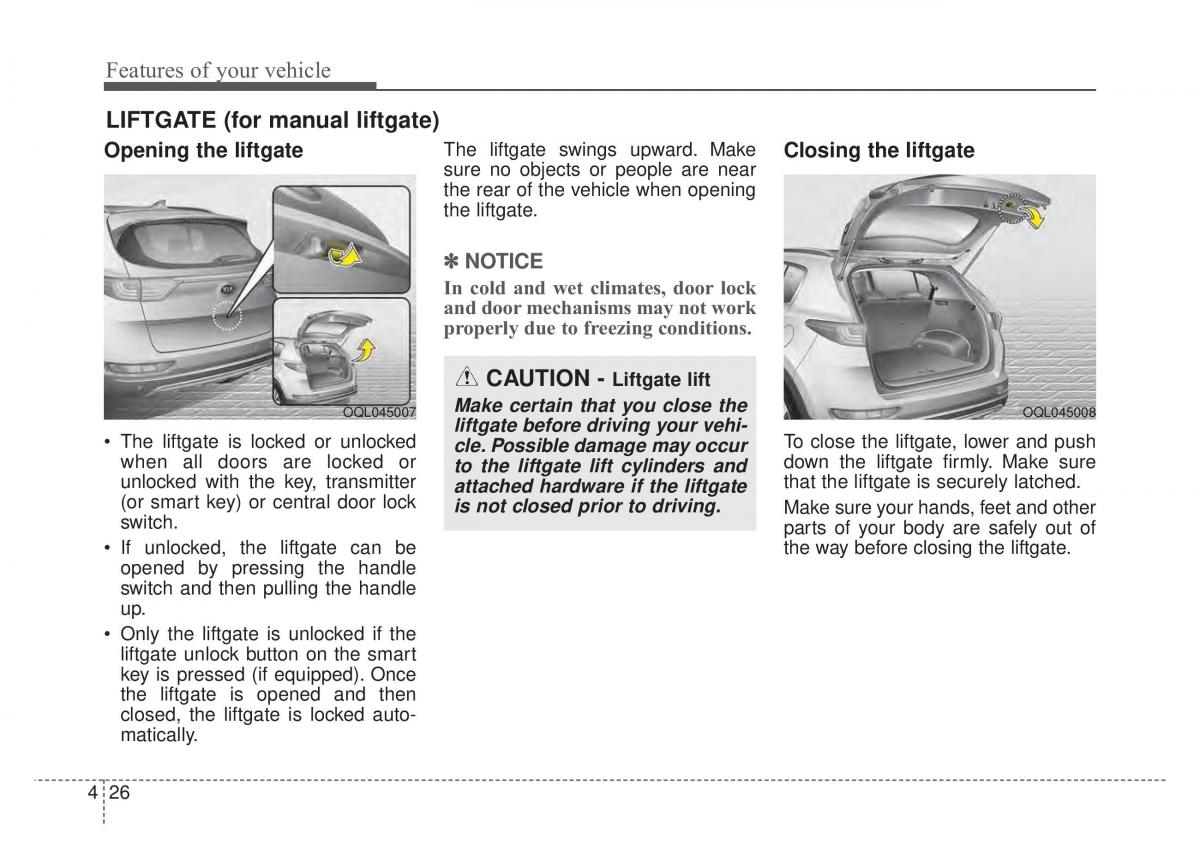 KIA Sportage IV 4 owners manual / page 111