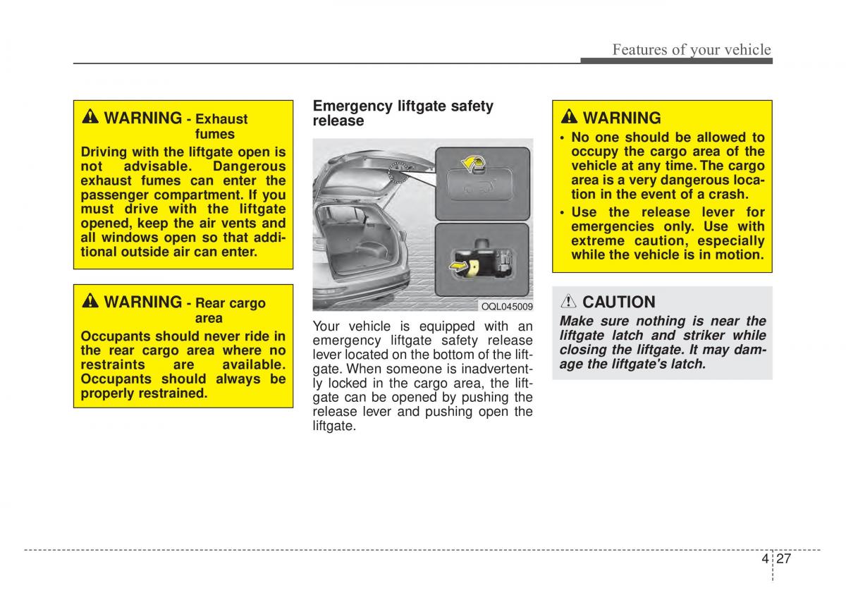 KIA Sportage IV 4 owners manual / page 112