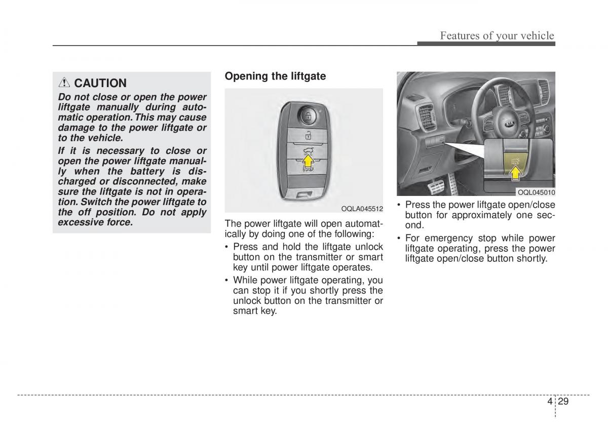 KIA Sportage IV 4 owners manual / page 114