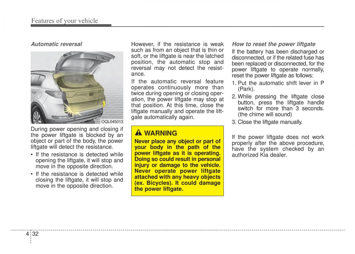 KIA Sportage IV 4 owners manual / page 117