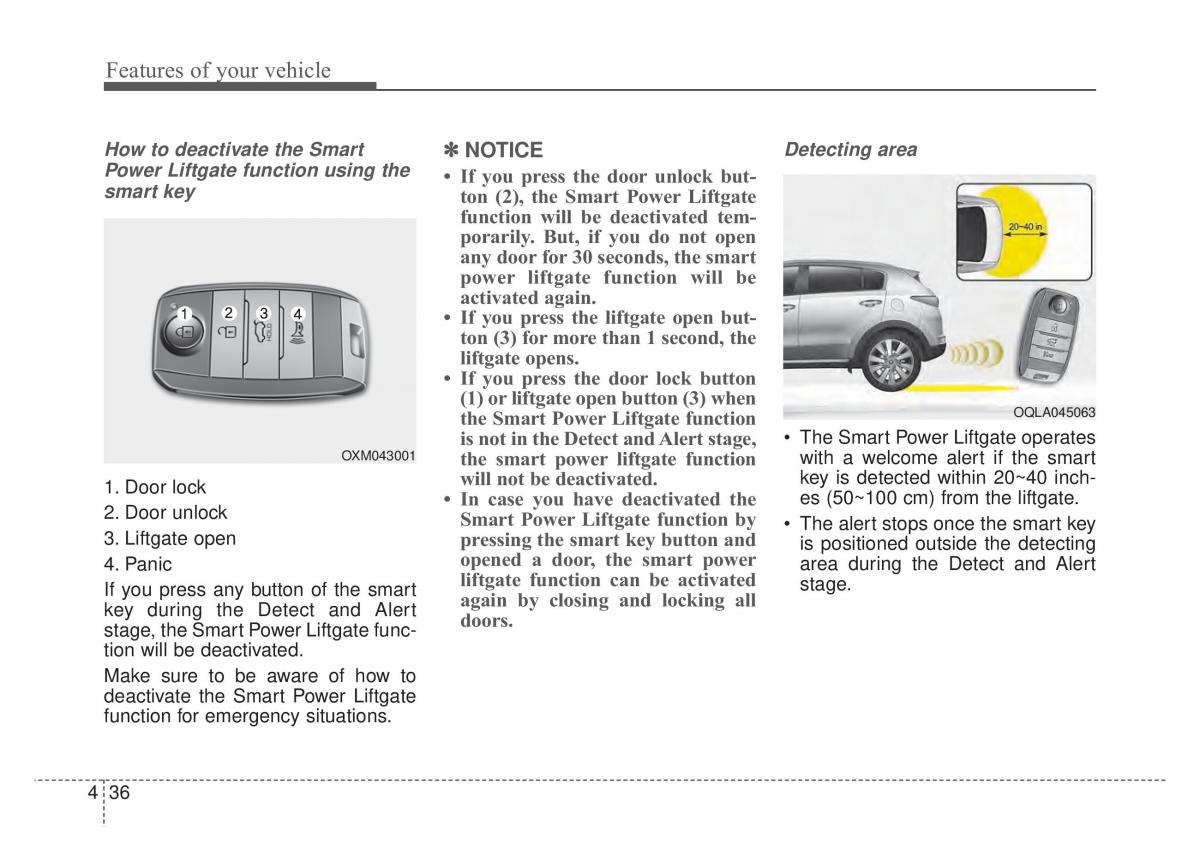 KIA Sportage IV 4 owners manual / page 121