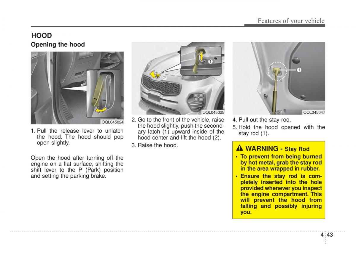 KIA Sportage IV 4 owners manual / page 128