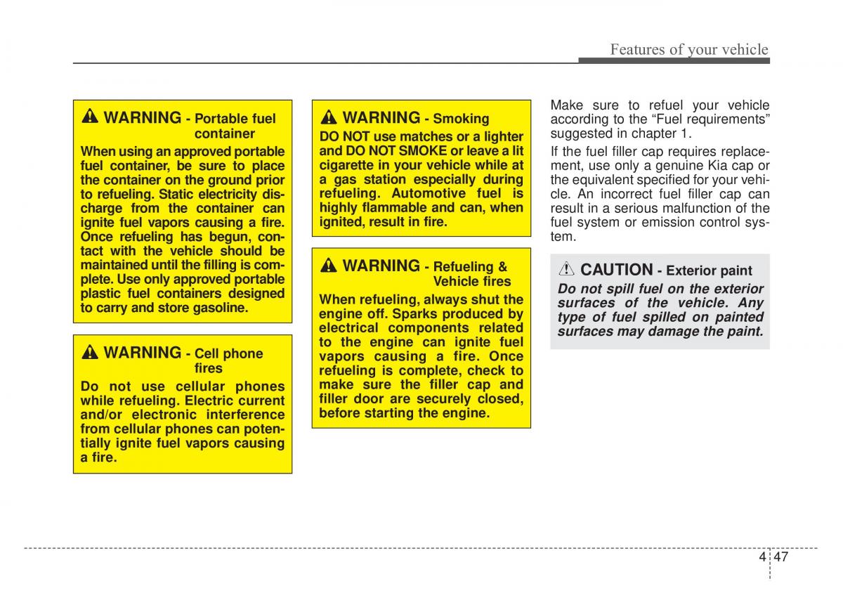 KIA Sportage IV 4 owners manual / page 132