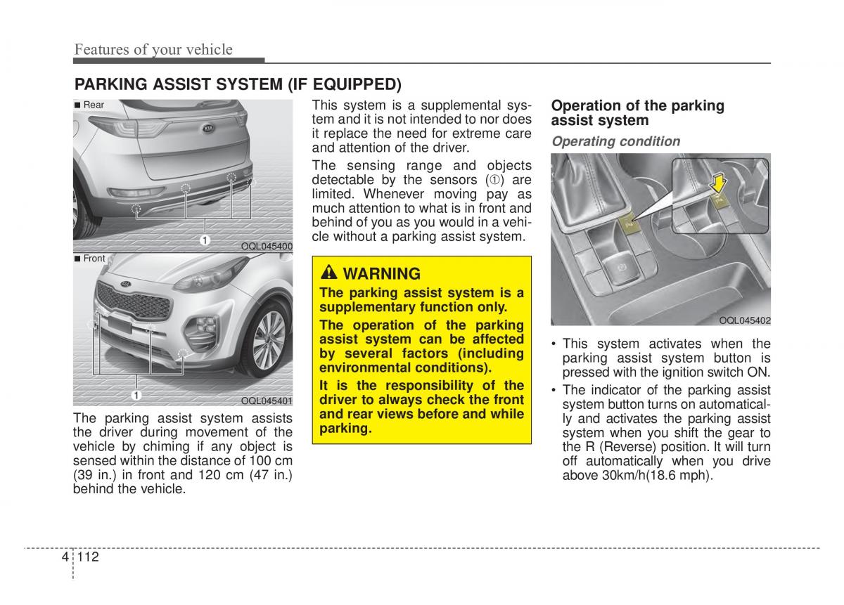 KIA Sportage IV 4 owners manual / page 197