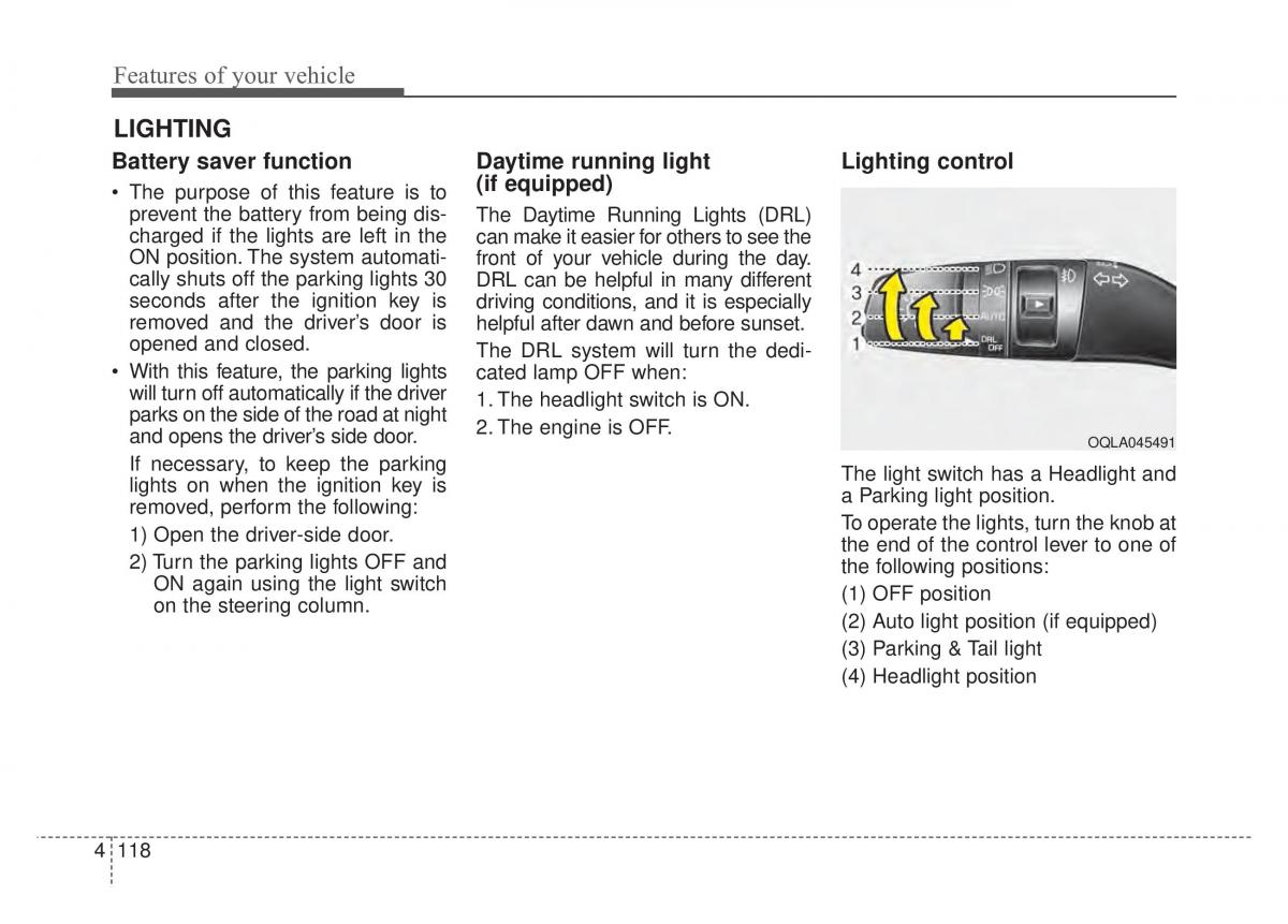 KIA Sportage IV 4 owners manual / page 203