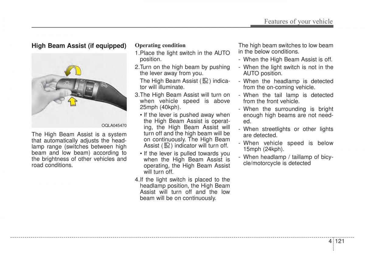 KIA Sportage IV 4 owners manual / page 206