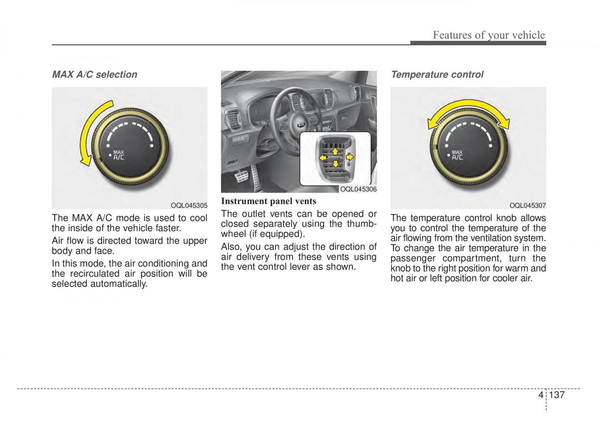 KIA Sportage IV 4 owners manual / page 222