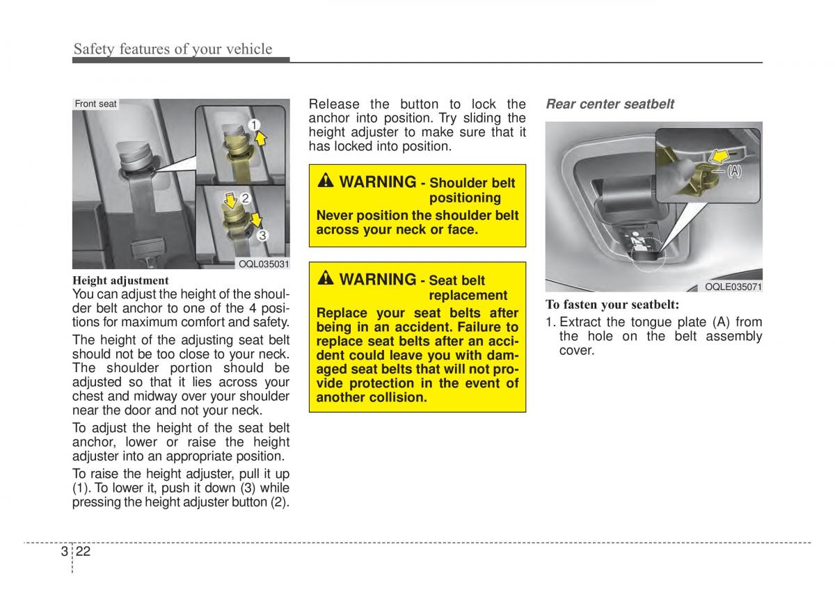 KIA Sportage IV 4 owners manual / page 38