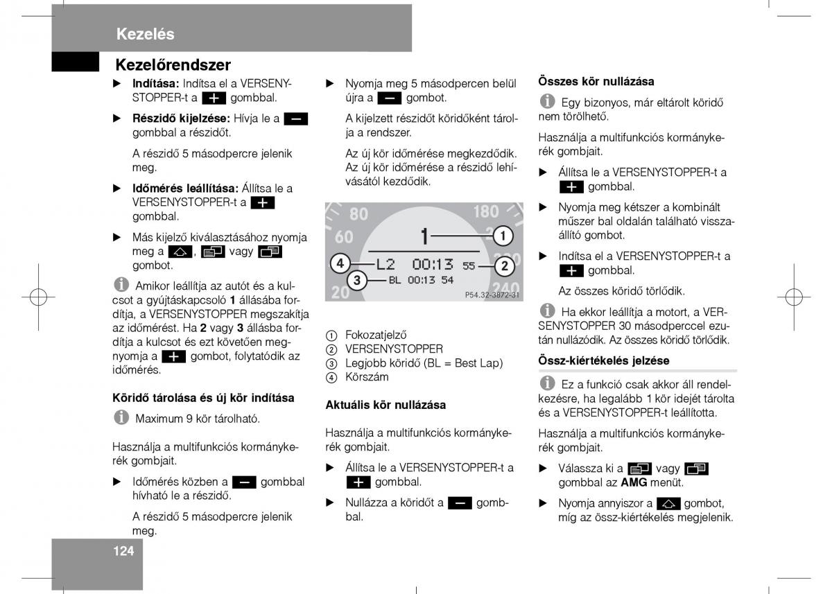 Mercedes Benz E Class W211 Kezelesi utmutato / page 126