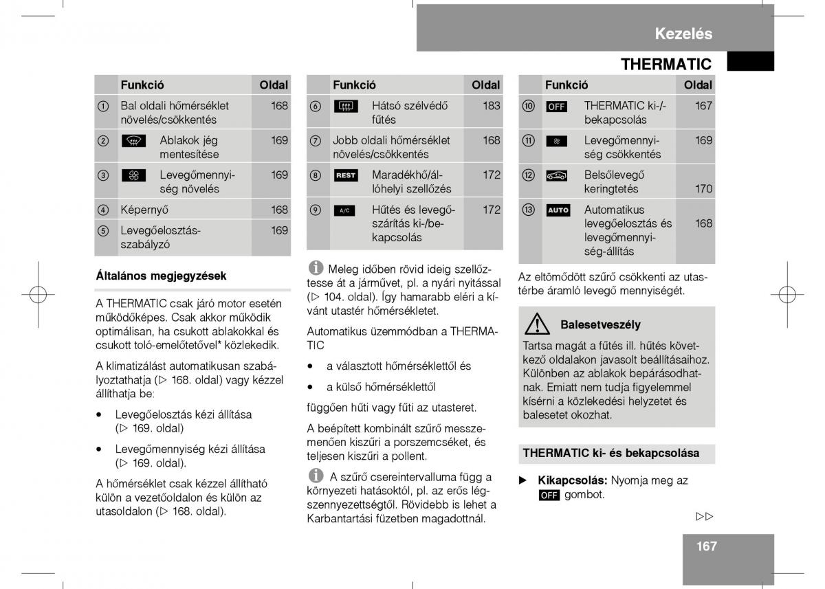 Mercedes Benz E Class W211 Kezelesi utmutato / page 169