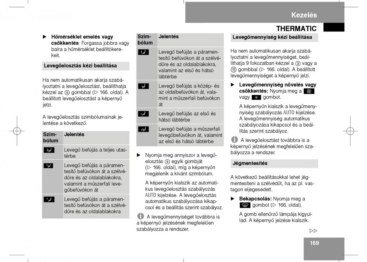 Mercedes Benz E Class W211 Kezelesi utmutato / page 171