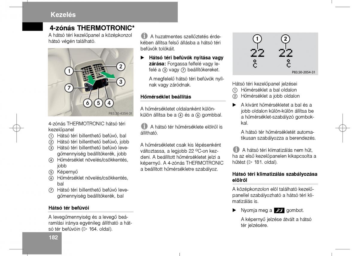 Mercedes Benz E Class W211 Kezelesi utmutato / page 184