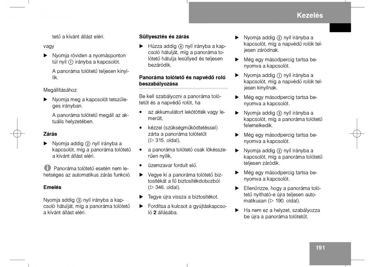 Mercedes Benz E Class W211 Kezelesi utmutato / page 193