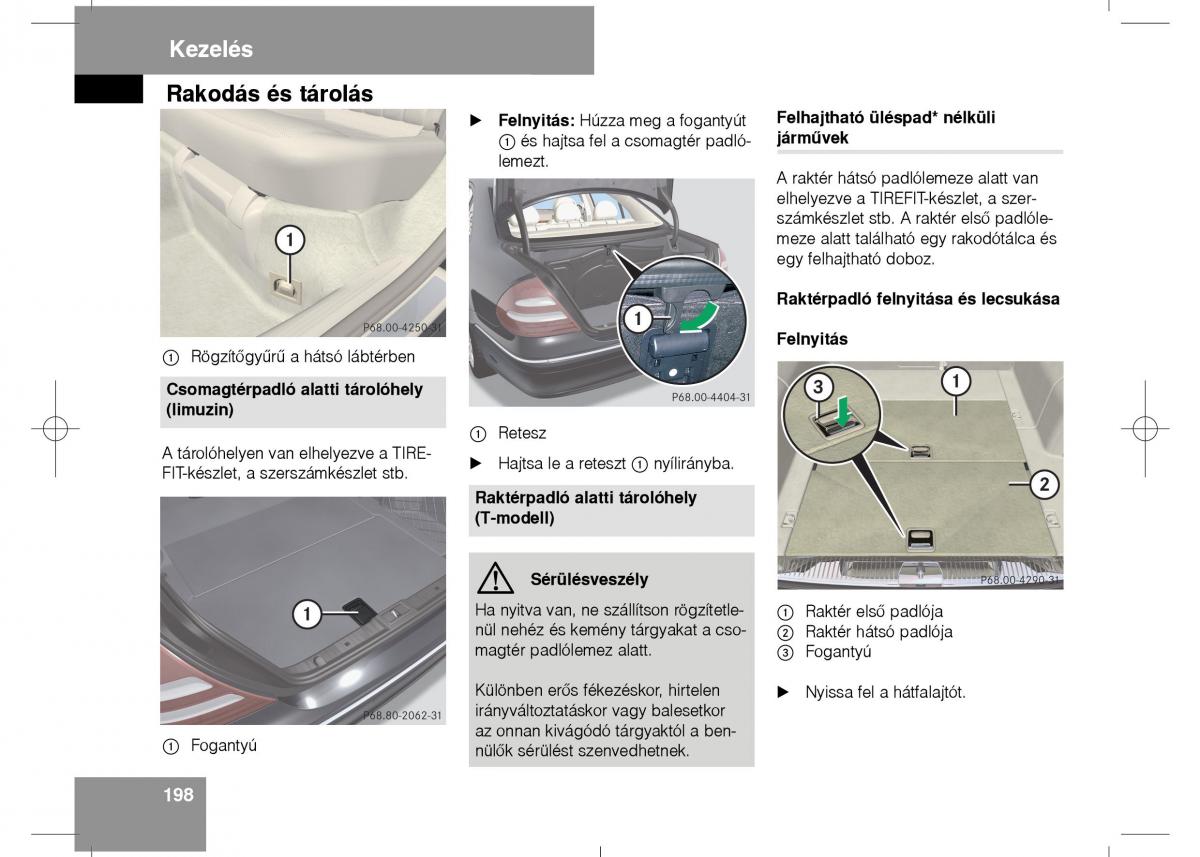 Mercedes Benz E Class W211 Kezelesi utmutato / page 200