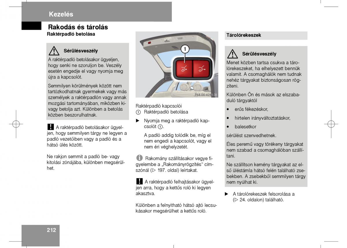 Mercedes Benz E Class W211 Kezelesi utmutato / page 214