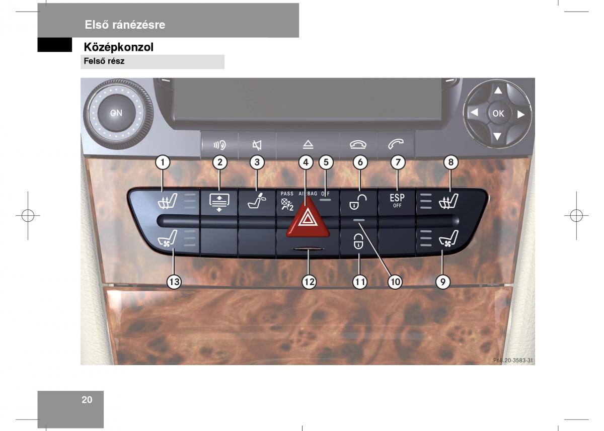 Mercedes Benz E Class W211 Kezelesi utmutato / page 22