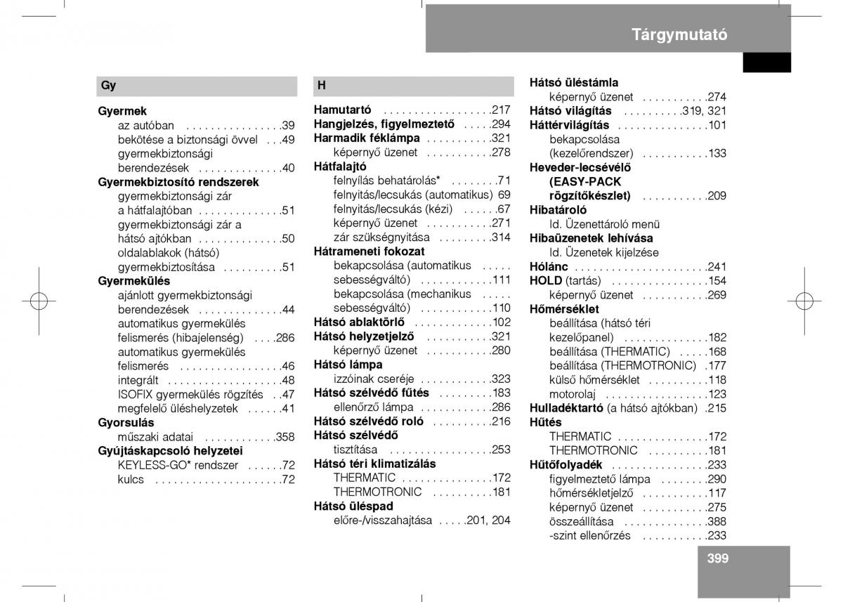 Mercedes Benz E Class W211 Kezelesi utmutato / page 401