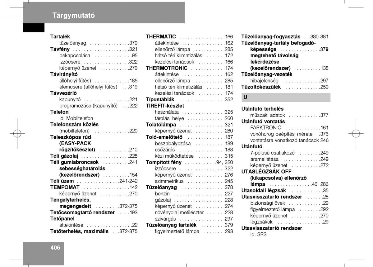 Mercedes Benz E Class W211 Kezelesi utmutato / page 408