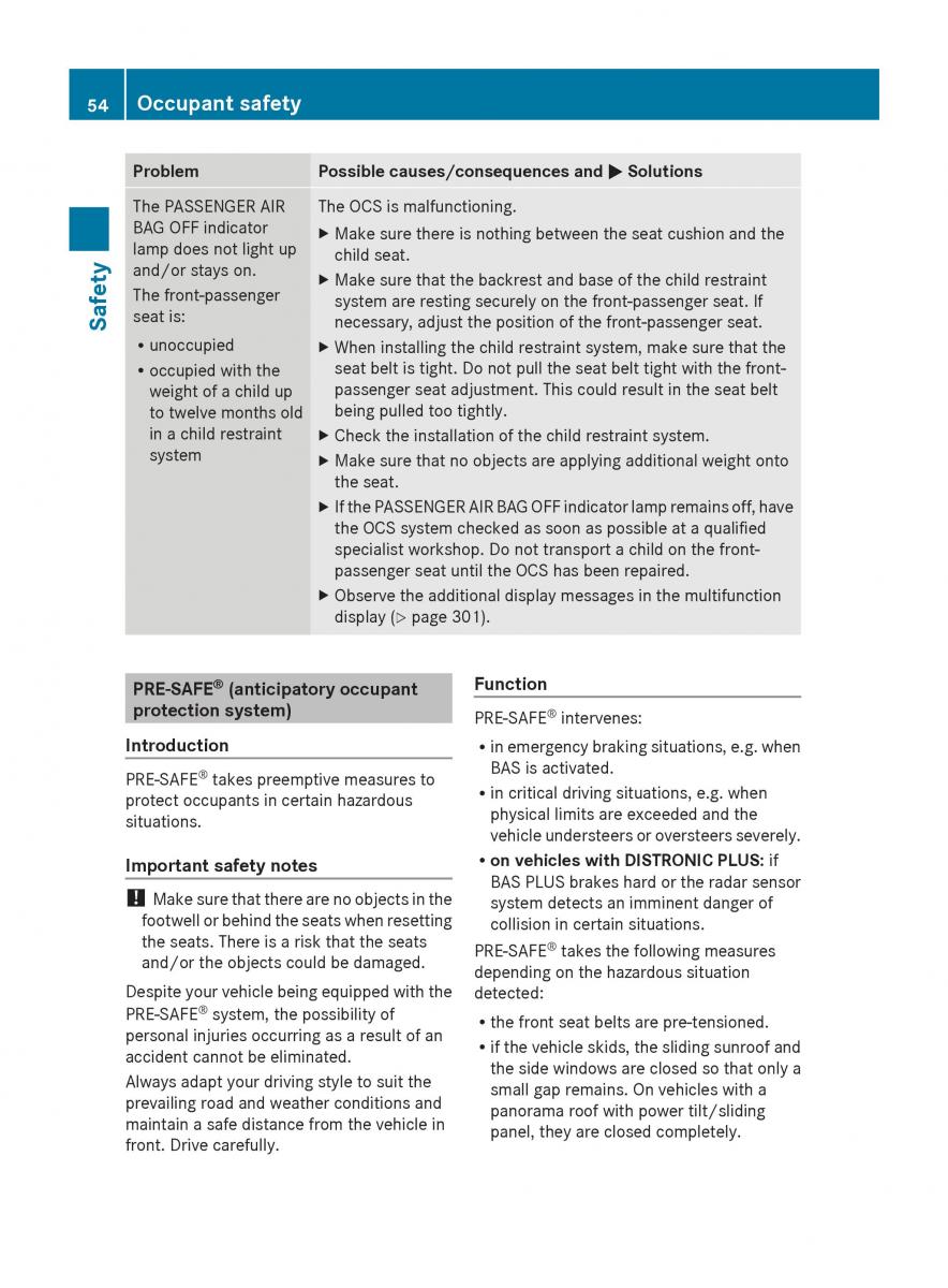 Mercedes Benz GL Class X166 owners manual / page 56