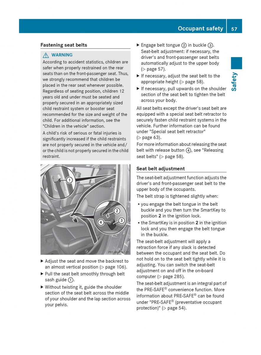 Mercedes Benz GL Class X166 owners manual / page 59