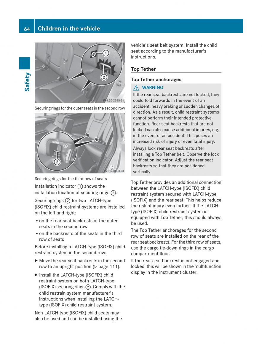 Mercedes Benz GL Class X166 owners manual / page 66