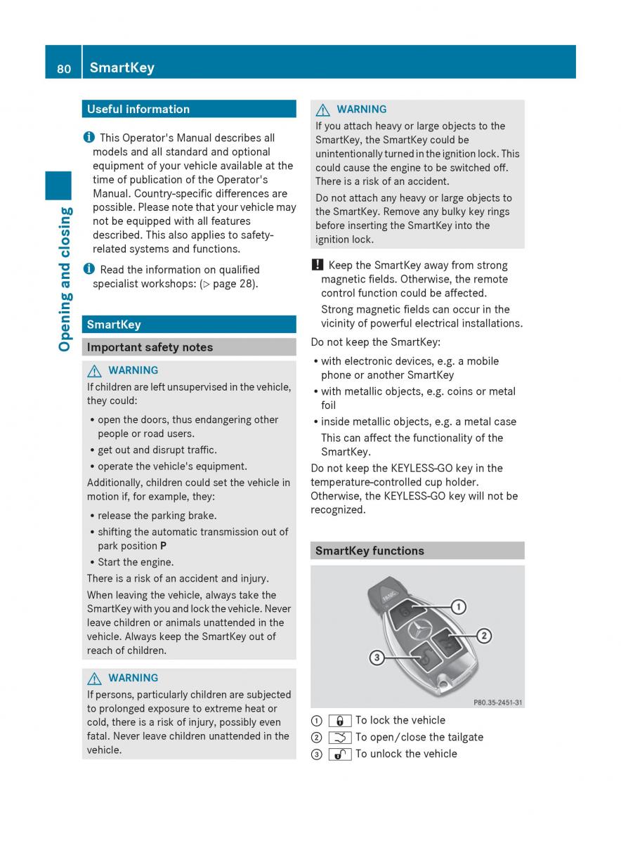 Mercedes Benz GL Class X166 owners manual / page 82