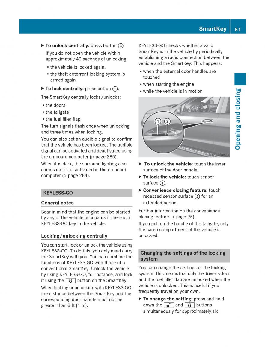 Mercedes Benz GL Class X166 owners manual / page 83