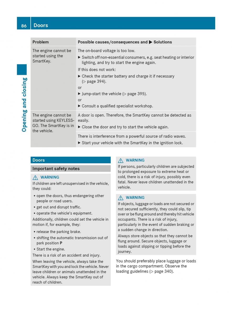 Mercedes Benz GL Class X166 owners manual / page 88