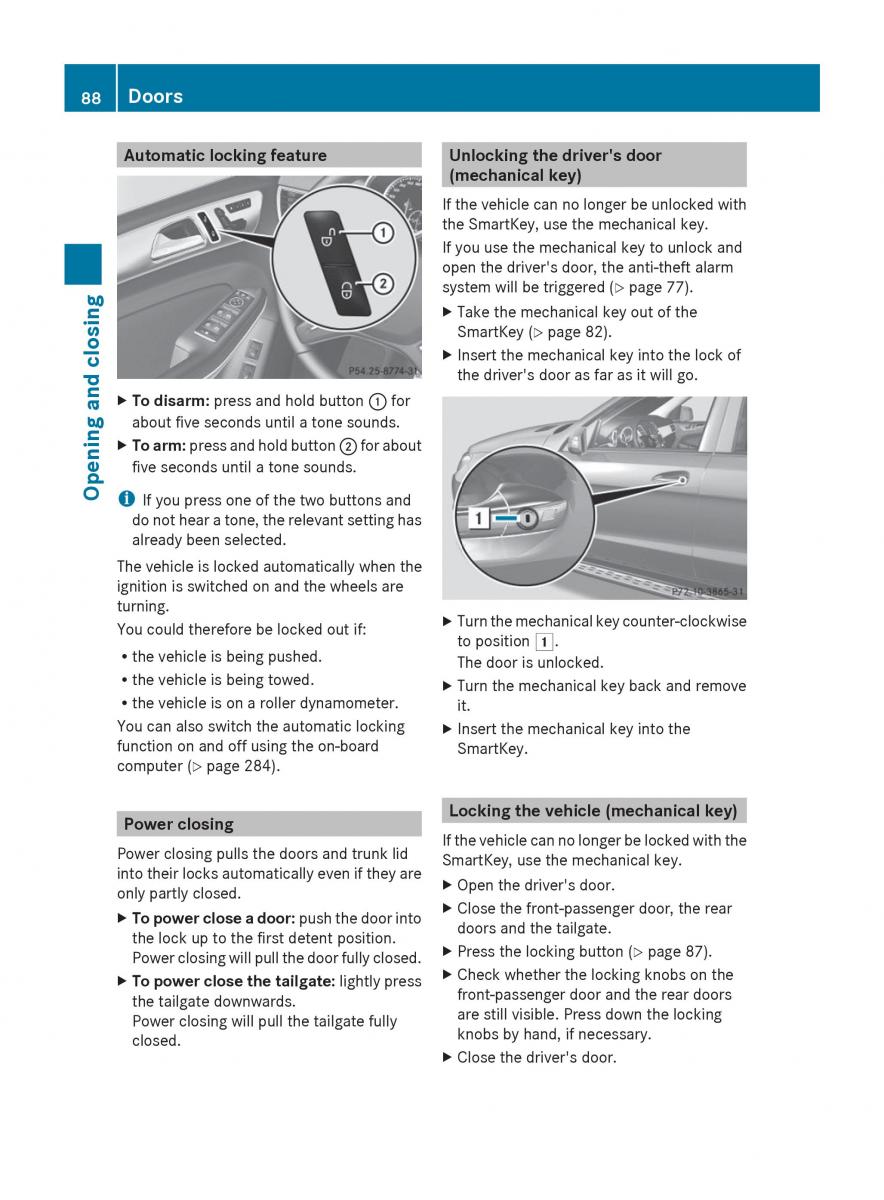 Mercedes Benz GL Class X166 owners manual / page 90