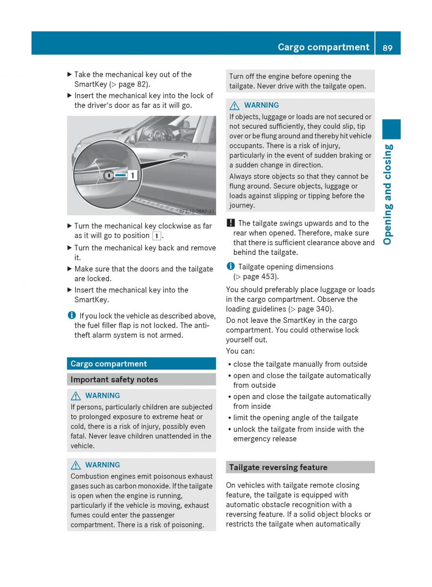 Mercedes Benz GL Class X166 owners manual / page 91