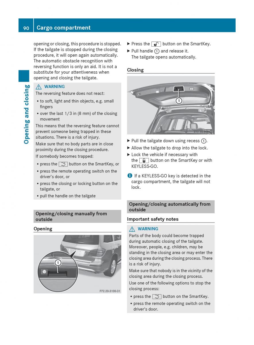 Mercedes Benz GL Class X166 owners manual / page 92