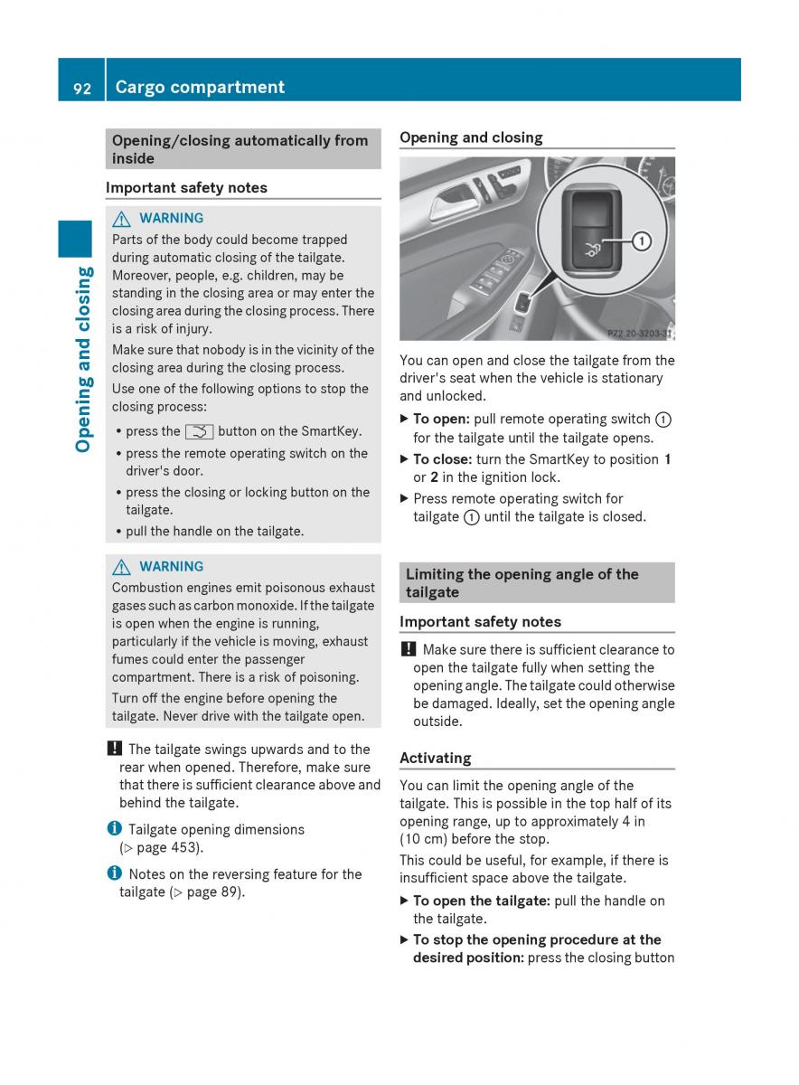 Mercedes Benz GL Class X166 owners manual / page 94